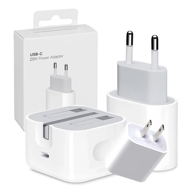 
Wholesale 20W USB Type C Charger Adapter Power Type-C EU US Plug Fast Mobile Phone Charger for iPhone 11 12 Charger 