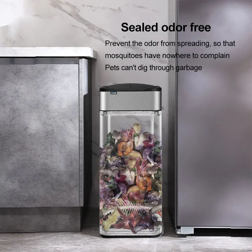 High Quality Inteligente Sensor Dustbin Can Stainless Steel 9L15L 20L30L 50L 60L Touchless Trash Can Odm Oem Factory Wholesale