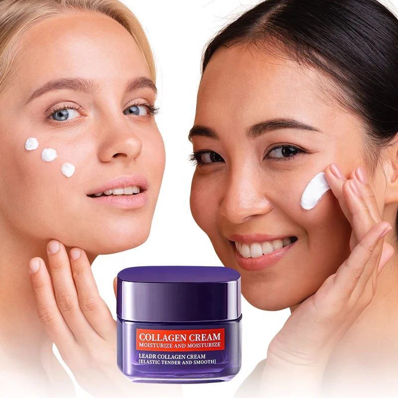 OEM Natural Hyaluronic Acid neck Brightening Tightening Firming Lotion Vitamin Ceramide Glowing Skin Lightening Facial Cream