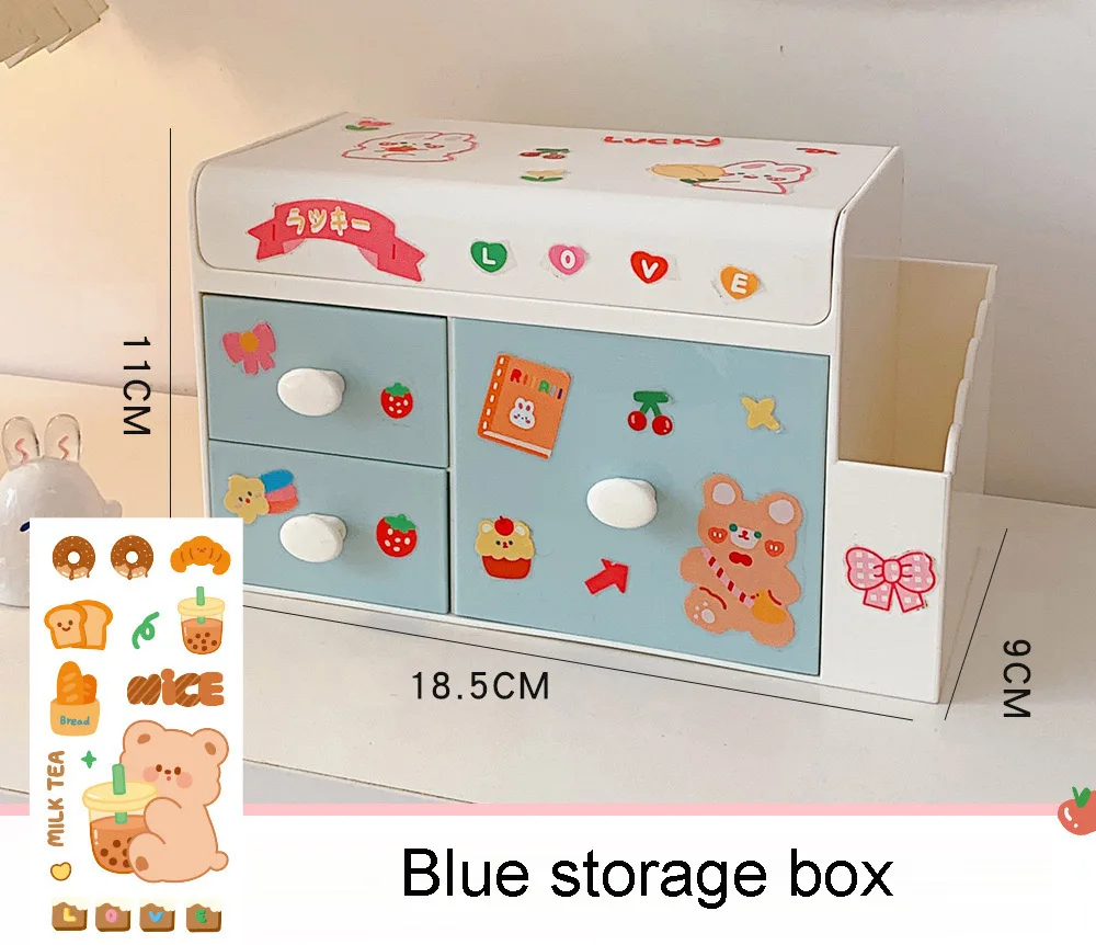 Creative Lovely Drawer Style Stationery Storage Box for Auto Insurance & Education for Make-Up Table & Thanksgiving Celebrations