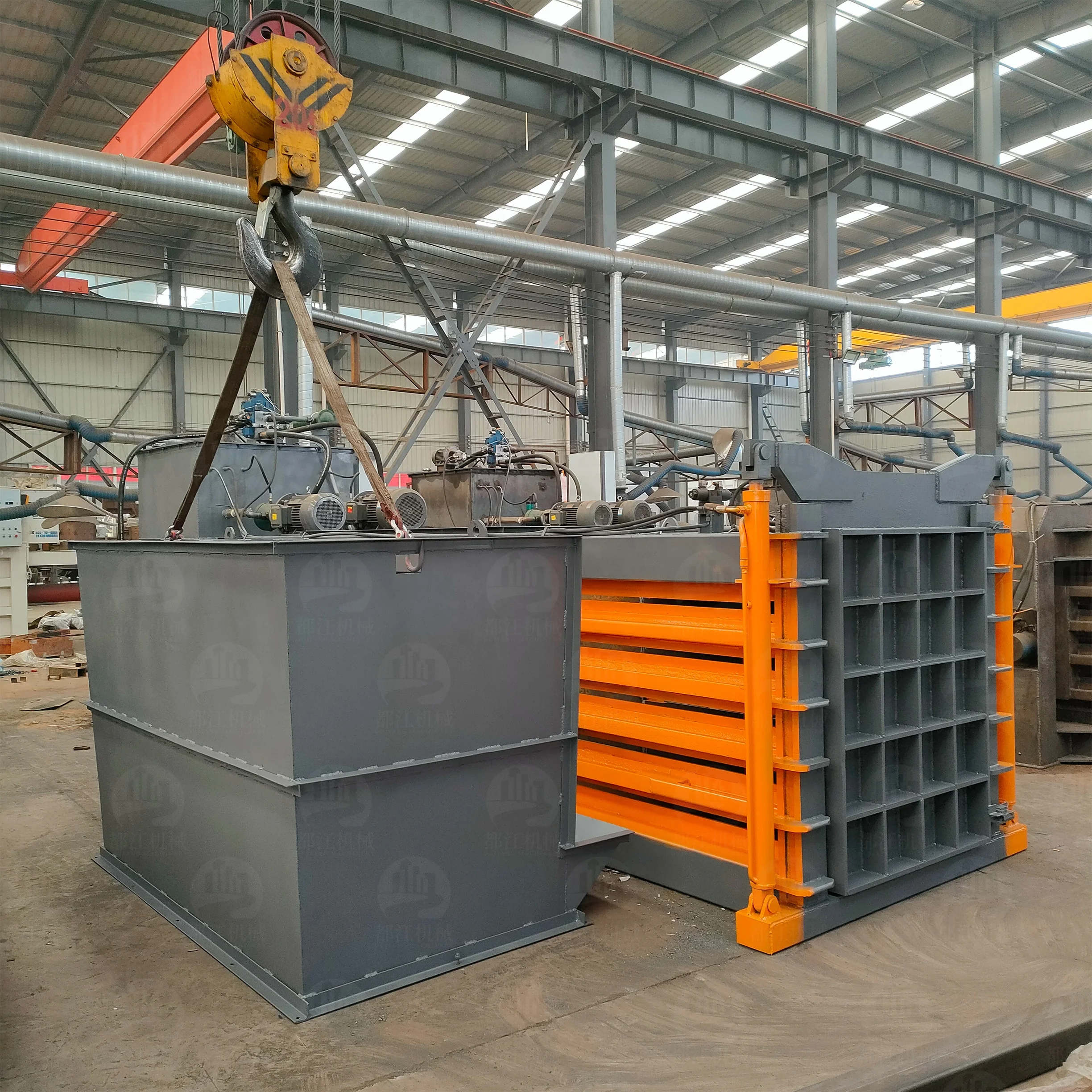 Hydraulic Press Baling Machine Paper Carton Baler Compressor   Press Machine For Cardboard