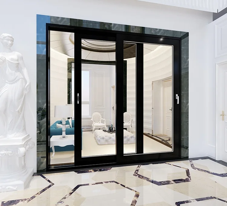 Interior Noiseless Partition Sliding Door Electric Aluminium Lifting Doors