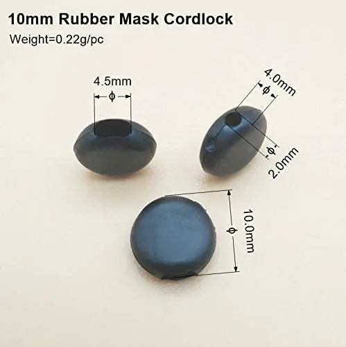 
Anti Slip Cord Lock Rope Hardware Earloop Buckles silicone stopper 