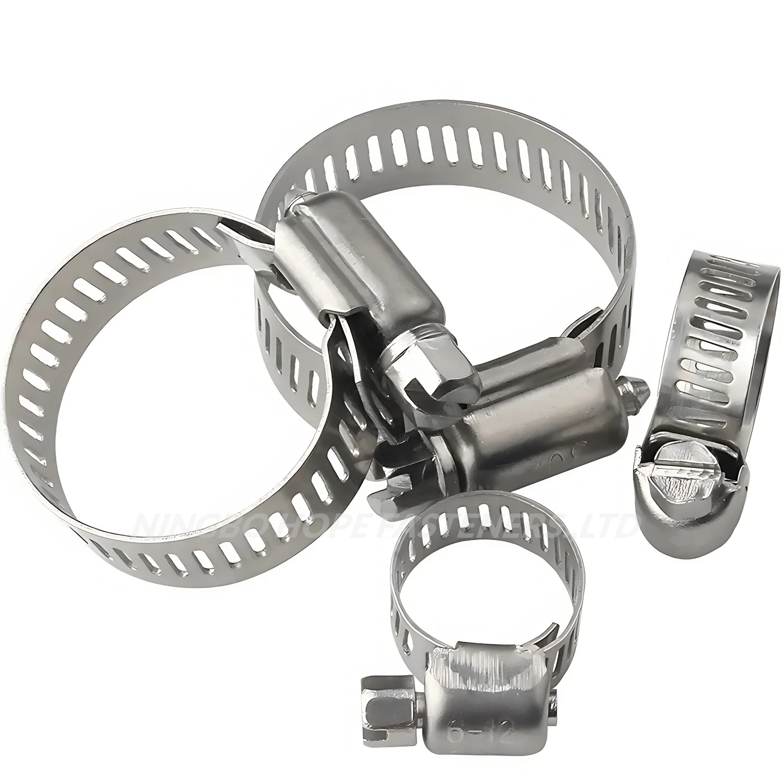 Hot Sale American Type Worm Gear Drive W1 W2 Stainless Steel Hose Clips Clamp