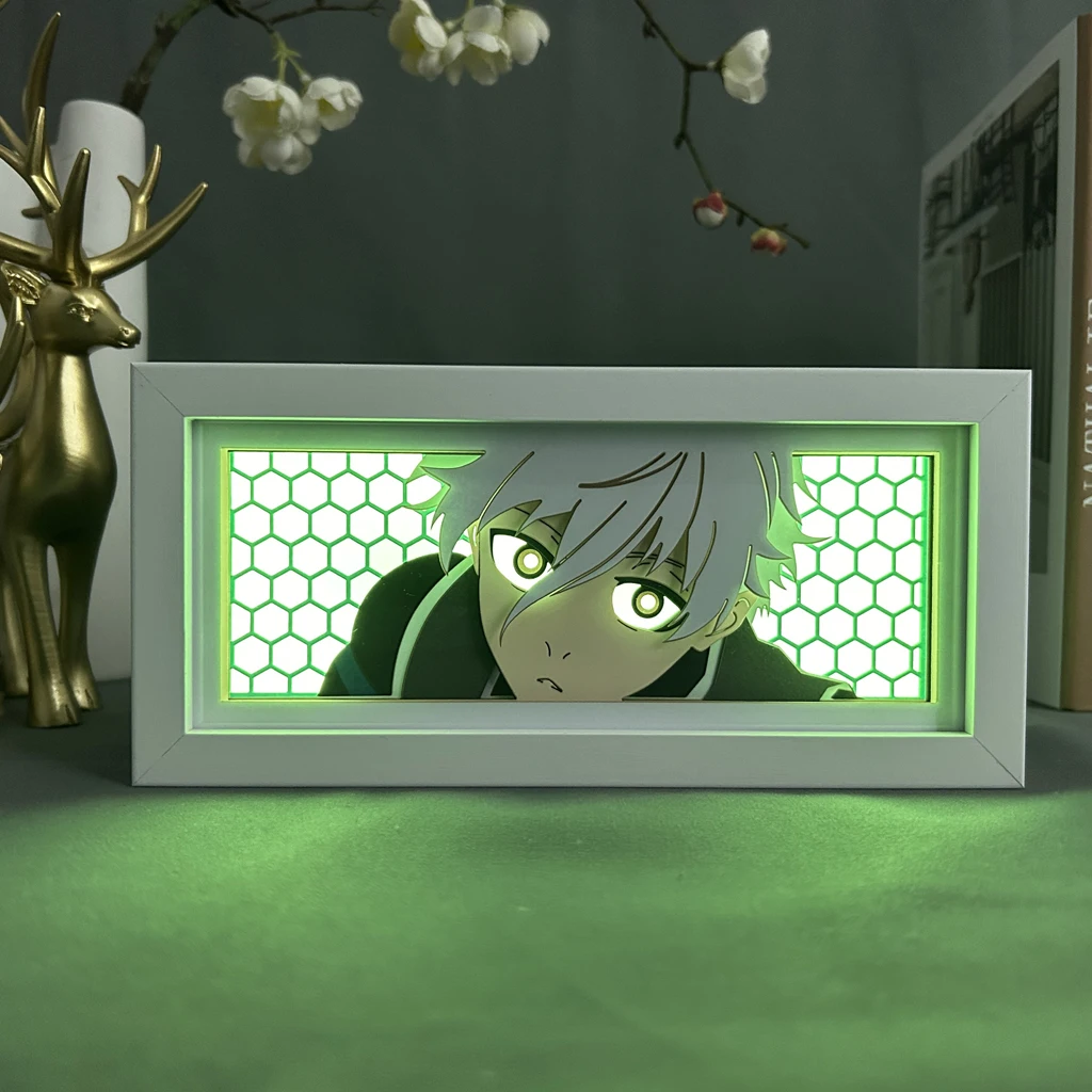 JAPAN  Popular Anime Paper Lamps Anime Paper Carving Lamp Blue Lock Nagi Desktop Ornament Paper Sculpture Lamp Photo Frame Light