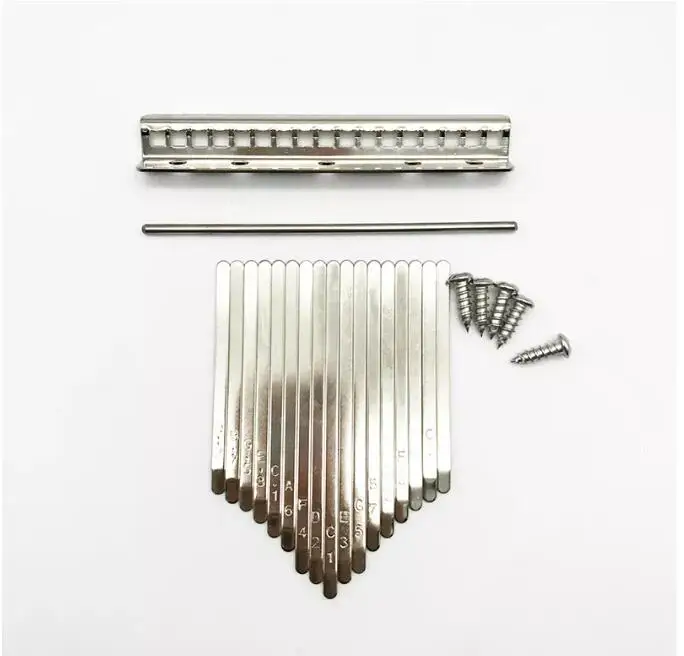 Kalimba Accessories Parts 17 Keys Thumb Piano Steel Keys Engraving Notes