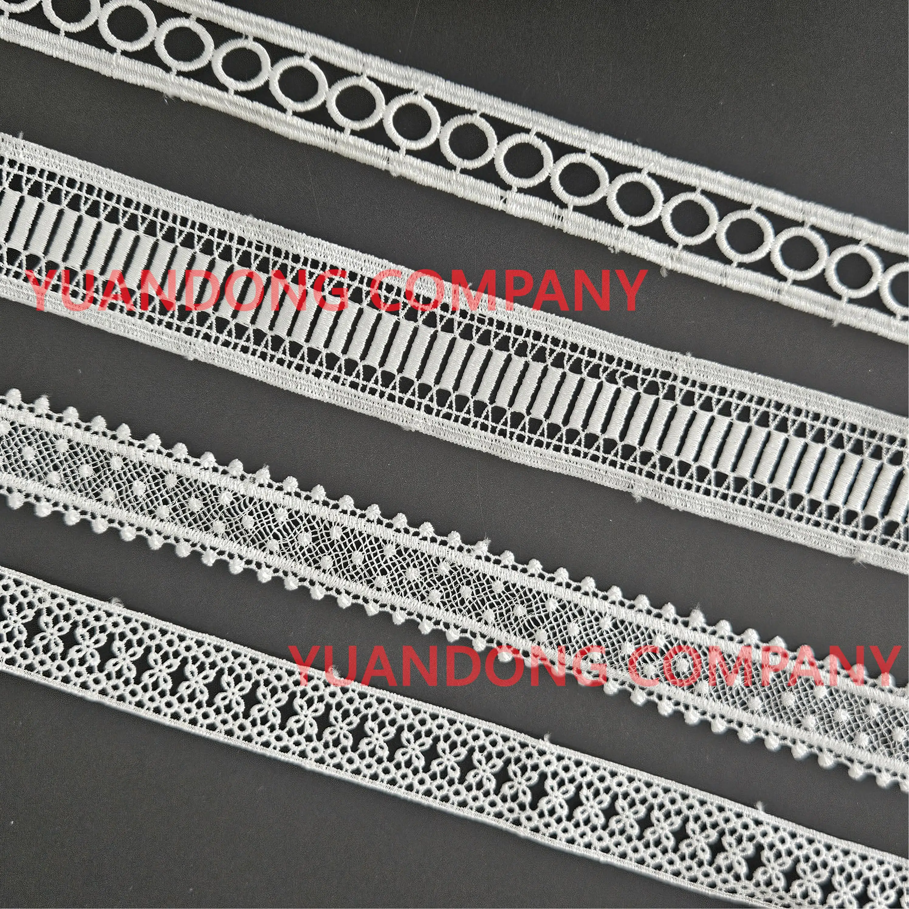 High quality cheap Glitter fine line water soluble lace Rhinestones new lace for women