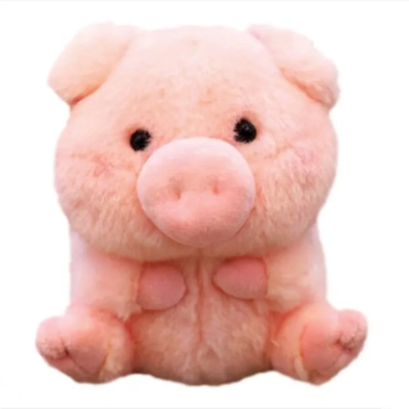 Manufacturer Customized Cute Ball Shaped Chubby Pink Pig Stuffed Animal Plush Toy for Kids Girls Boys Baby