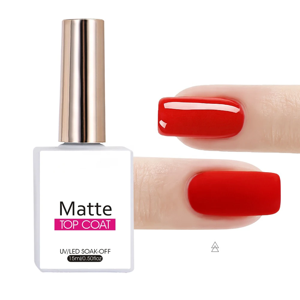 MEILIYAGEL Long lasting uv led nail gel polish matte top coat velvet matte top coat gel