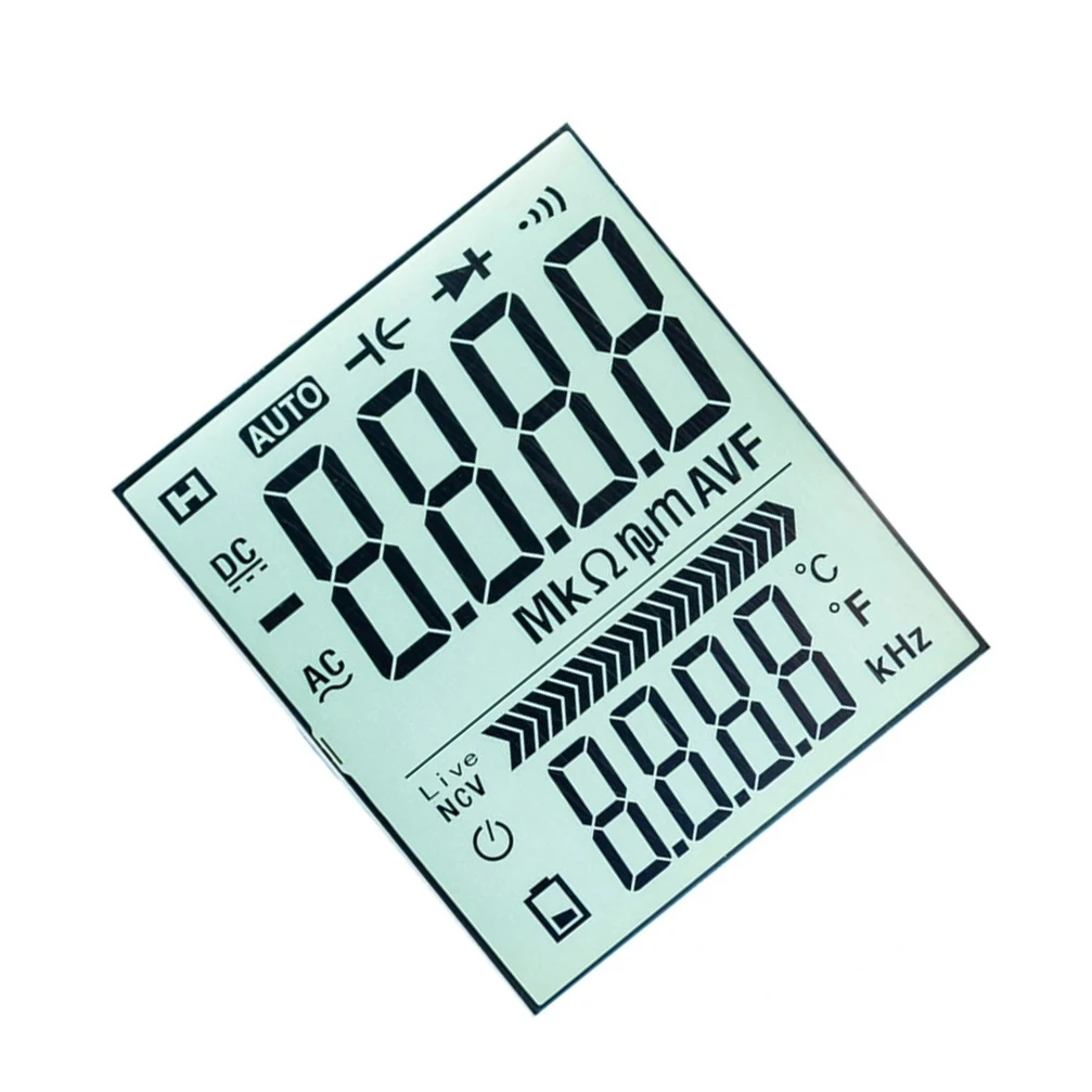 Customized Positive Transflective Htn Segment LCD for Multimeter Display