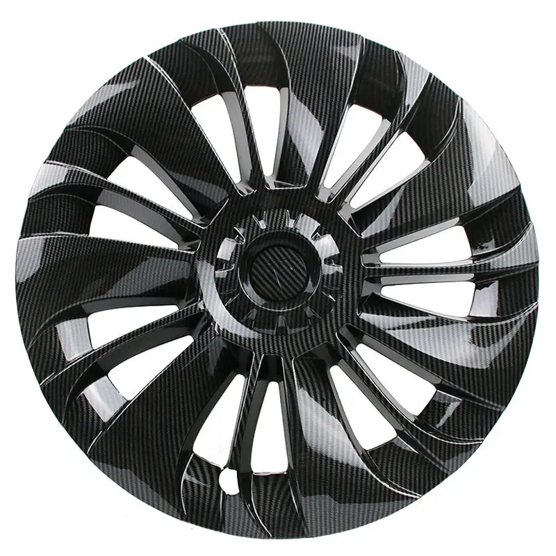 19 Inch Matte finish 2019-  2021- 100% Fitment ABS  4pcs/set wheel cover Black Hub Cover for Tesla Model Y Wheel Covers