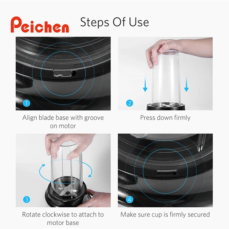 1000w professional small kitchen appliances high speed commercial smoothie blender and grinder