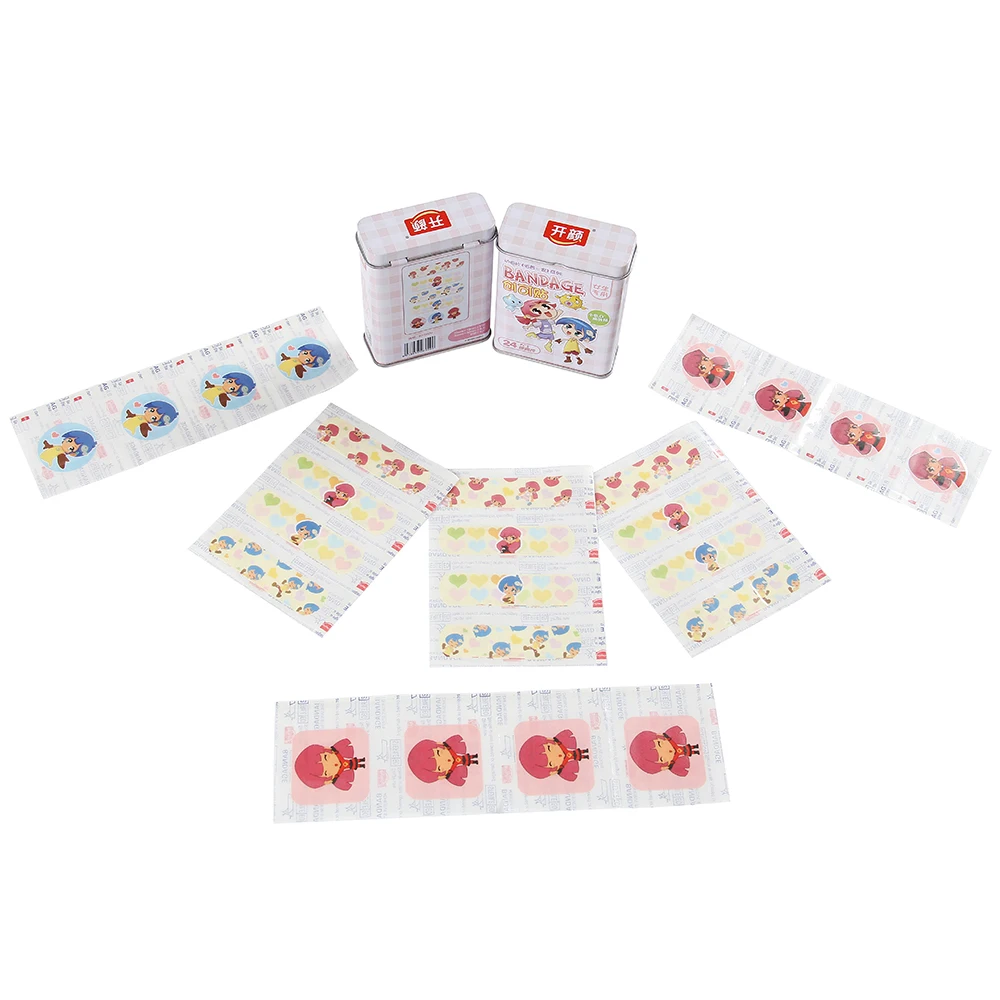 Pink Bandaid Finger Plaster Square Band Aid Plaster Frist Aid Brown Bandage Pvc Pe Band Aid