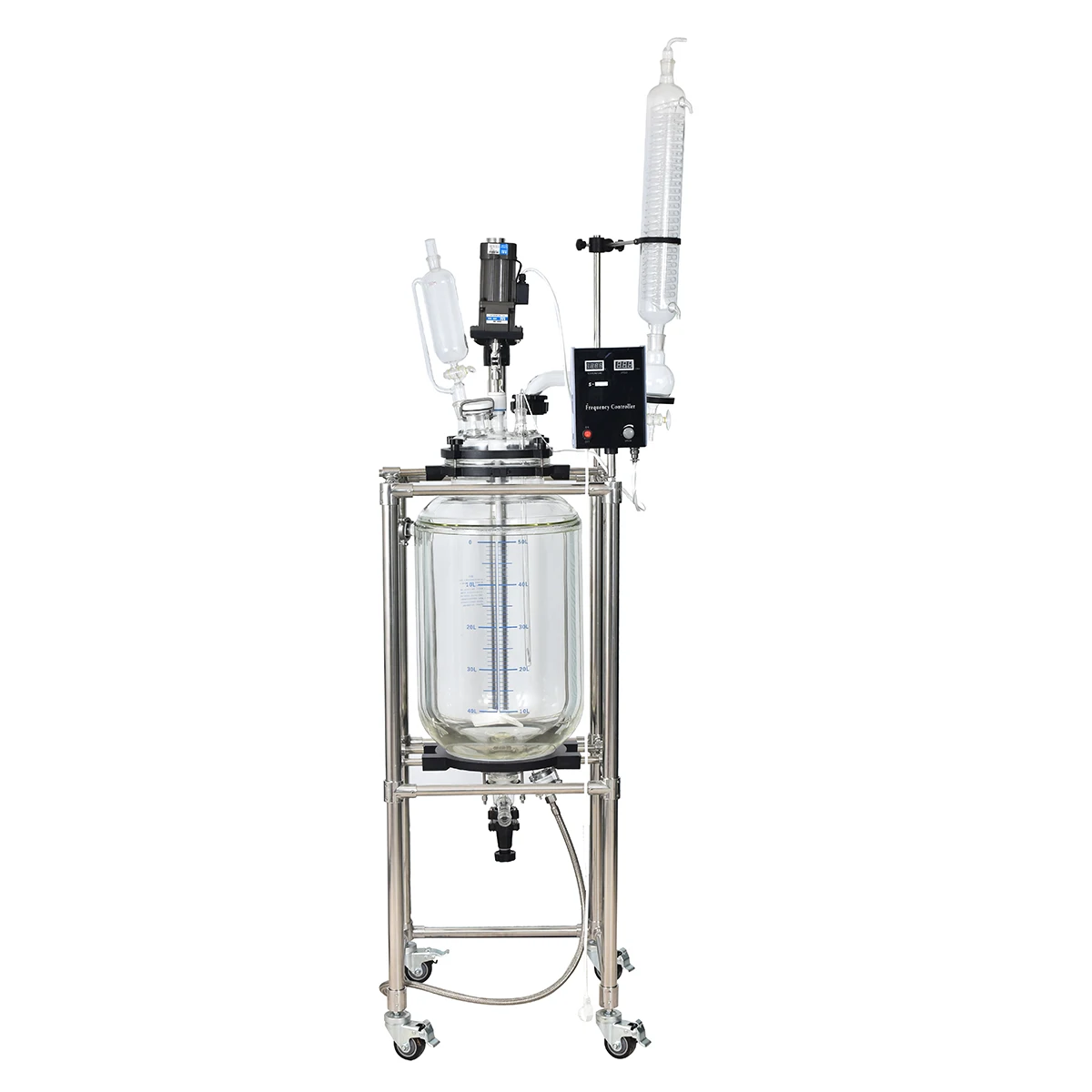 Jacketed Glass Stainless Steel Pressure Vessel Reactor