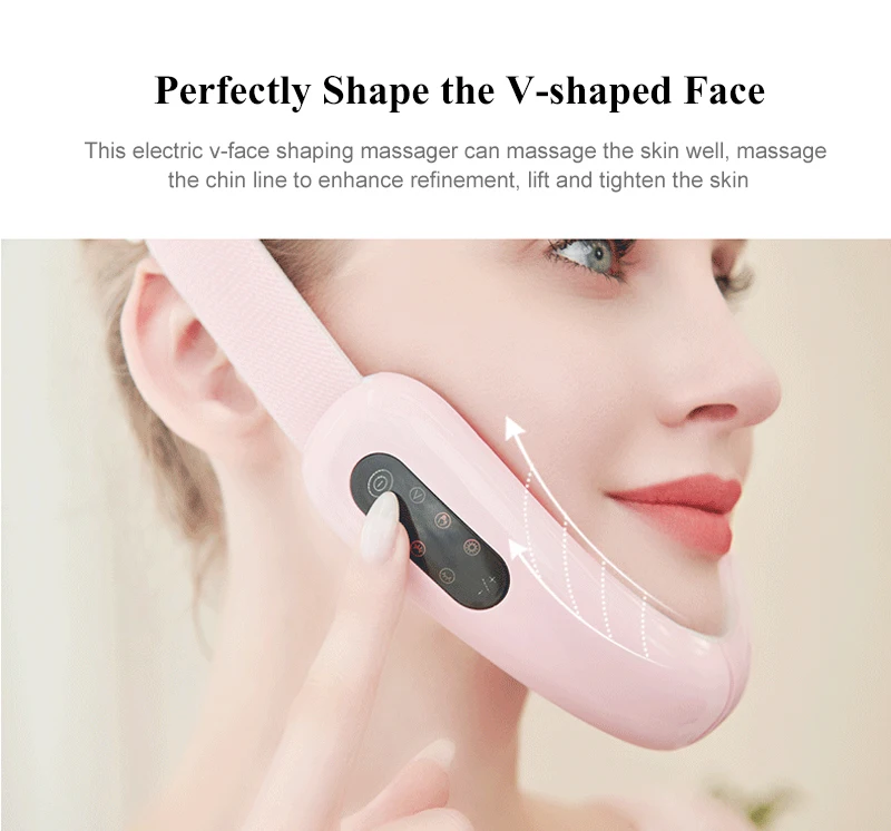 Face Lifting Device Electric V Face Machine Slimming Vibration Double Chin Reducer  Electric V Face Shaping Massage