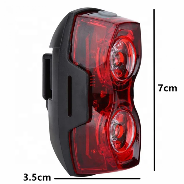 Bicycle Light 2 LED Bright Tail Lights Mountain MTB Road Mountain Bike Red Warning Taillight Cycling Back Rear Cycle Accessories