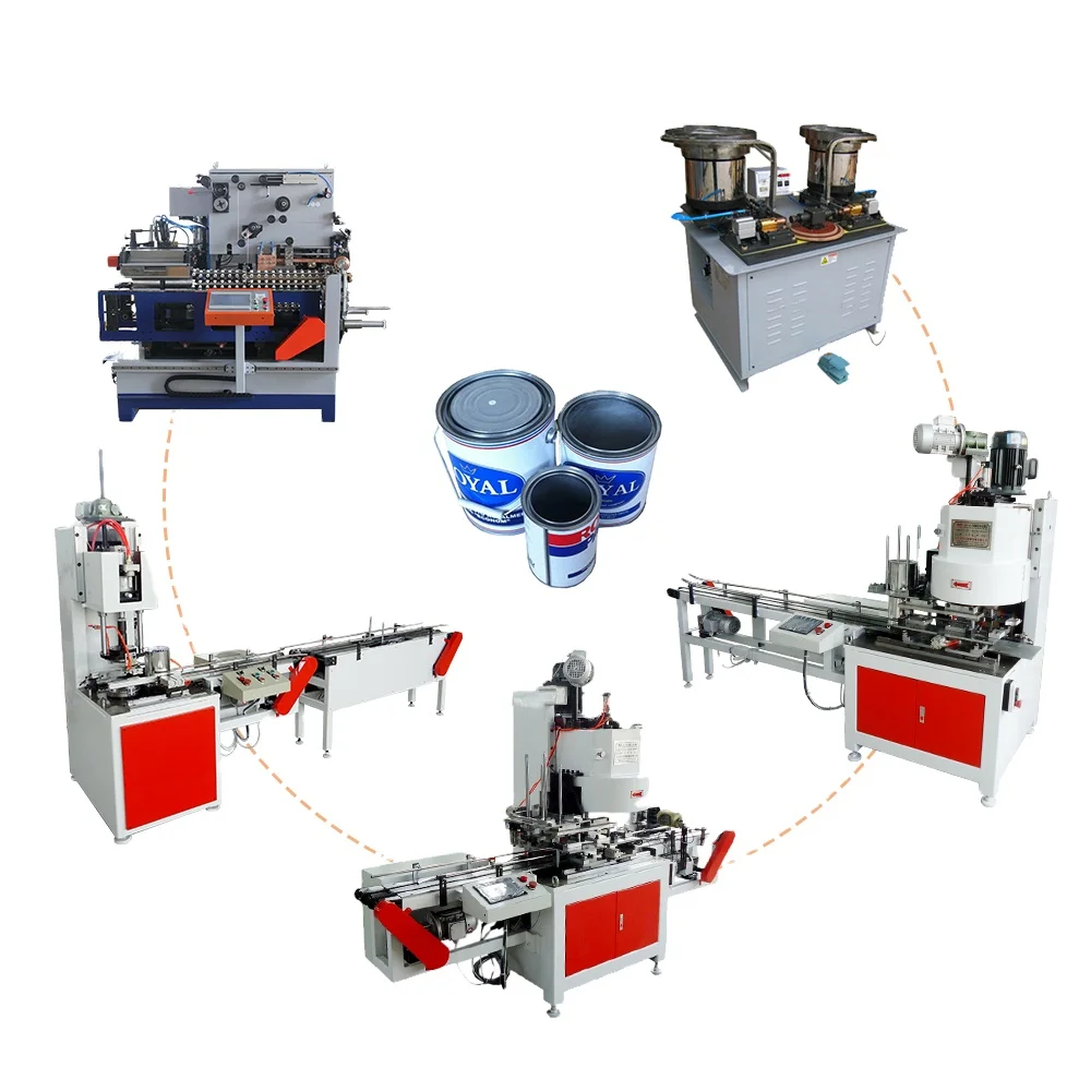 Complete Meat Paste Tin Can Making Machine Production Line