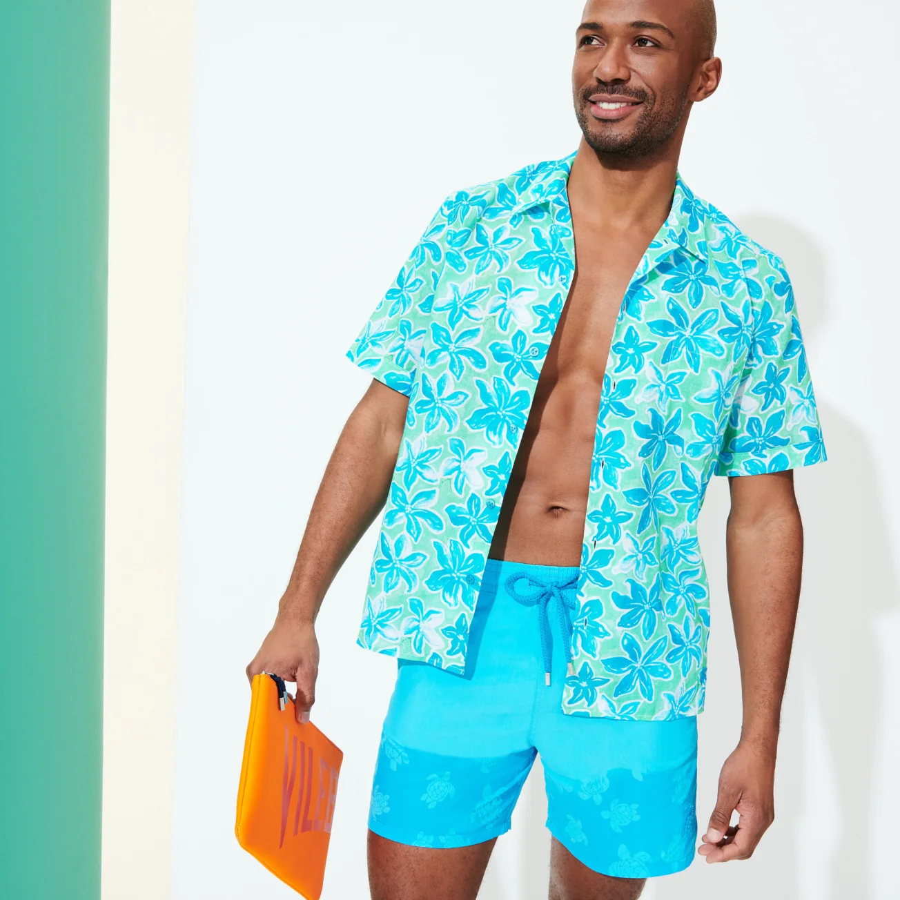 Custom Logo Changing Water Reactive Swim Shorts