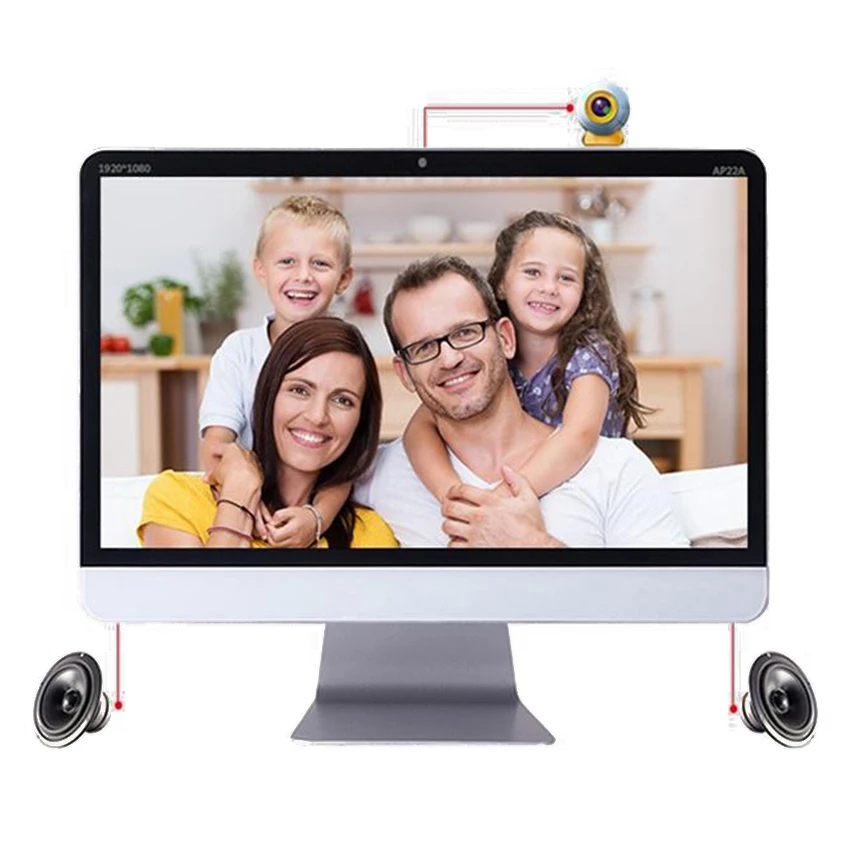 High Quality 23.6' inch i5 CPU desktop DDR4 8 RAM + 256G SSD All in one PC computer Window.s Computer set