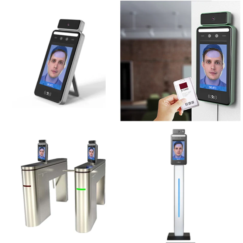 Face Biometric Machine Time Attendance Turnstyle QR Code Reader Face Recognition Door Access System