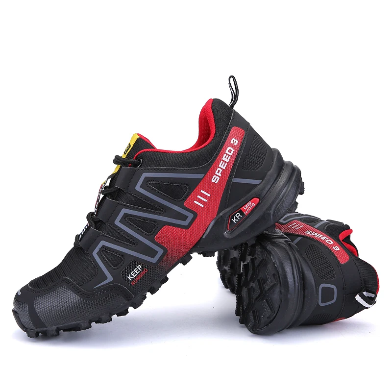Factory Price Hot Selling Breathable Anti Slip Outdoor Mountain Desert Salamon Hiking Boots Men Climbing Shoes