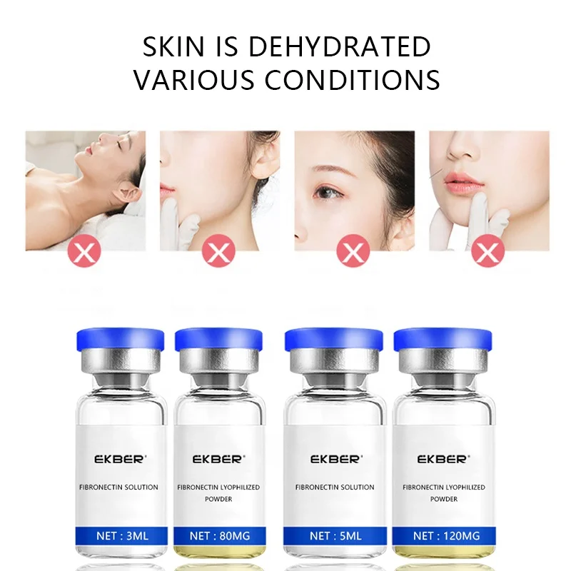 Low Moq Pure Moisturizing Hyaluronic Acid Facial Serum Anti-Wrinkle Hydrating And Anti-Aging Fibronectin Freeze-dried Powder