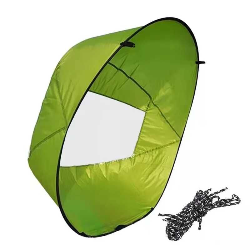 Foldable Board Wind Sail Kayak Sail with Transparent Window and Storage Bag for Kayak Canoes Inflatables Boats