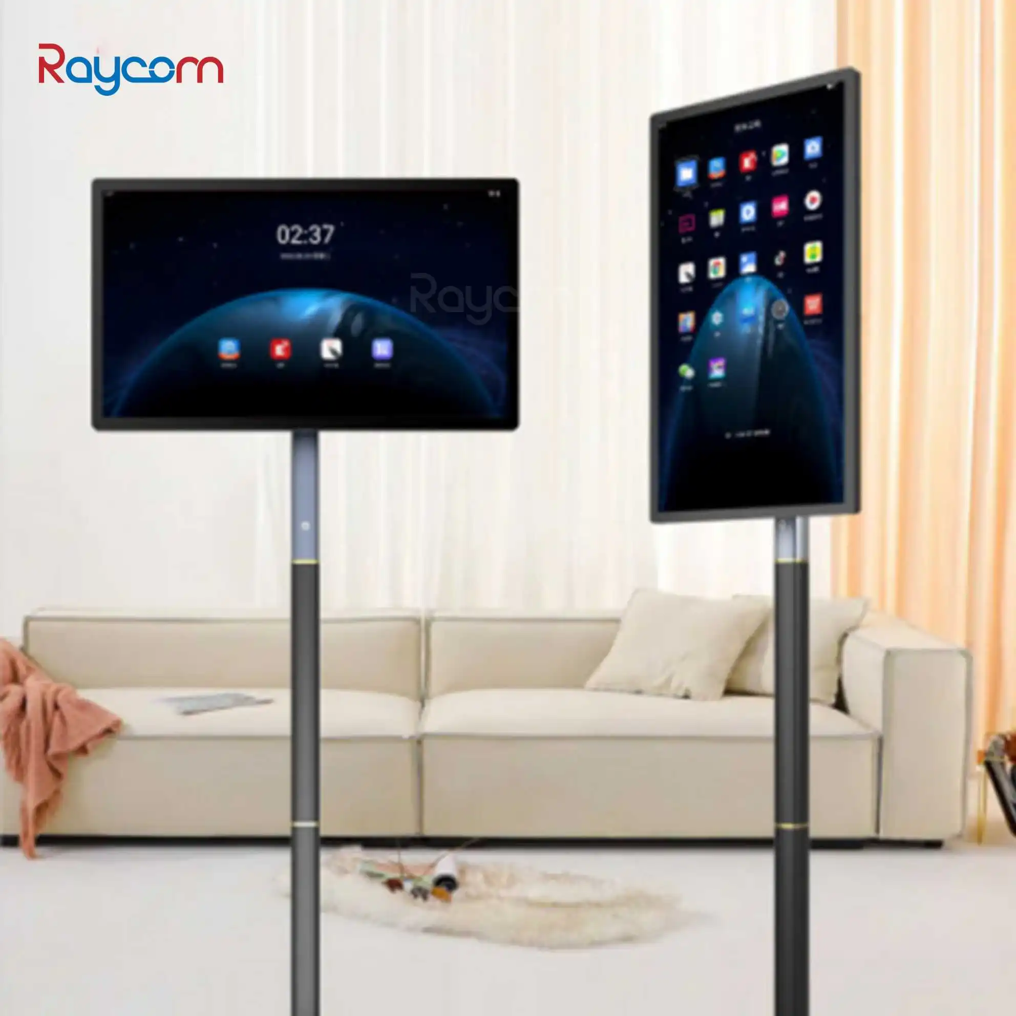 21.5 Inch Battery-Power Portable Mobile Display Android 12 Tablet Tv In-Cell Touch Screen Gym Gaming Live Room Smart Tv