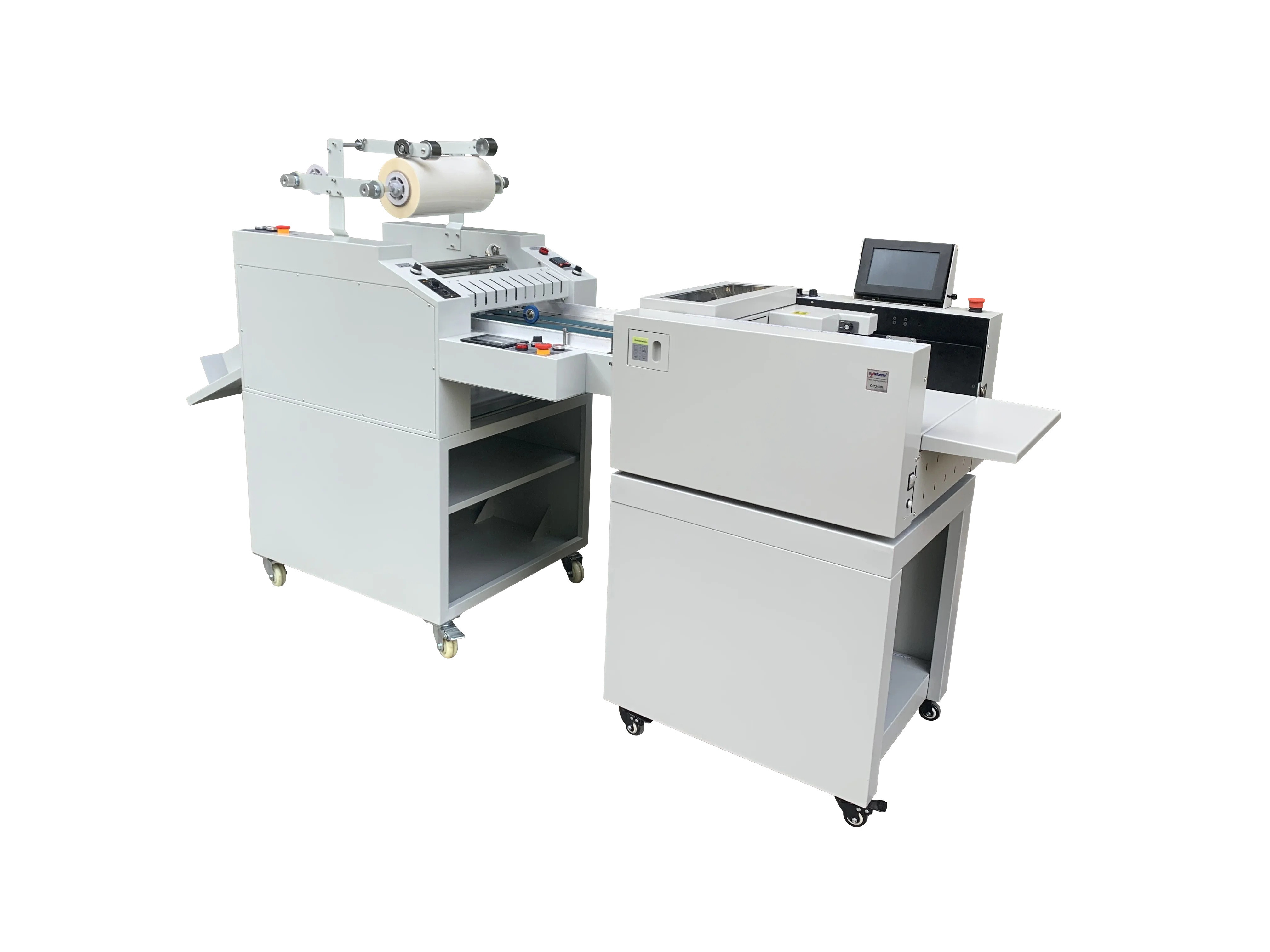 automatic roll to roll roller laminating machine with metal roller paper hot roll laminating machine for printing shop