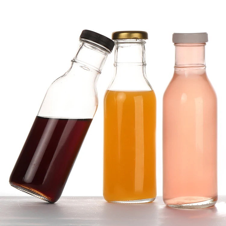 2 Oz 6 Oz 8 Oz 10 Oz 12 Oz 16 Oz Clear French Square Beverage Glass Bottle