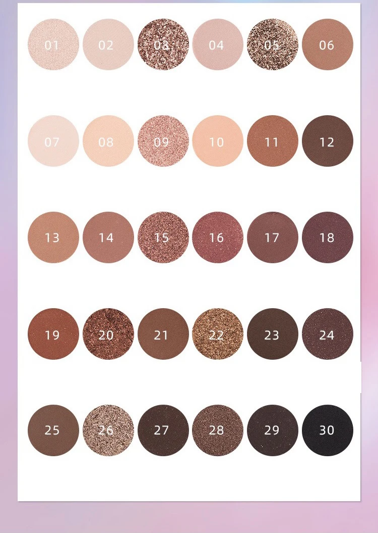 fall collection eye shadow private label luxury vegan nude makeup eyeshadow palette custom logo