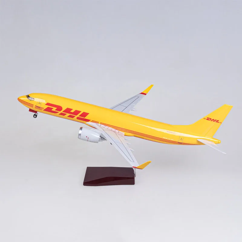 1:85 Scale 47CM Yellow Boeing 737-800 Aircraft Model Civil Aviation Passenger Aircraft Simulation Decoration Gift