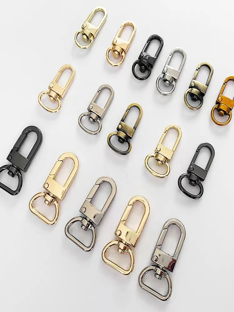 Custom multi-color luggage handbag leather hardware accessories dog buckle connection buckle
