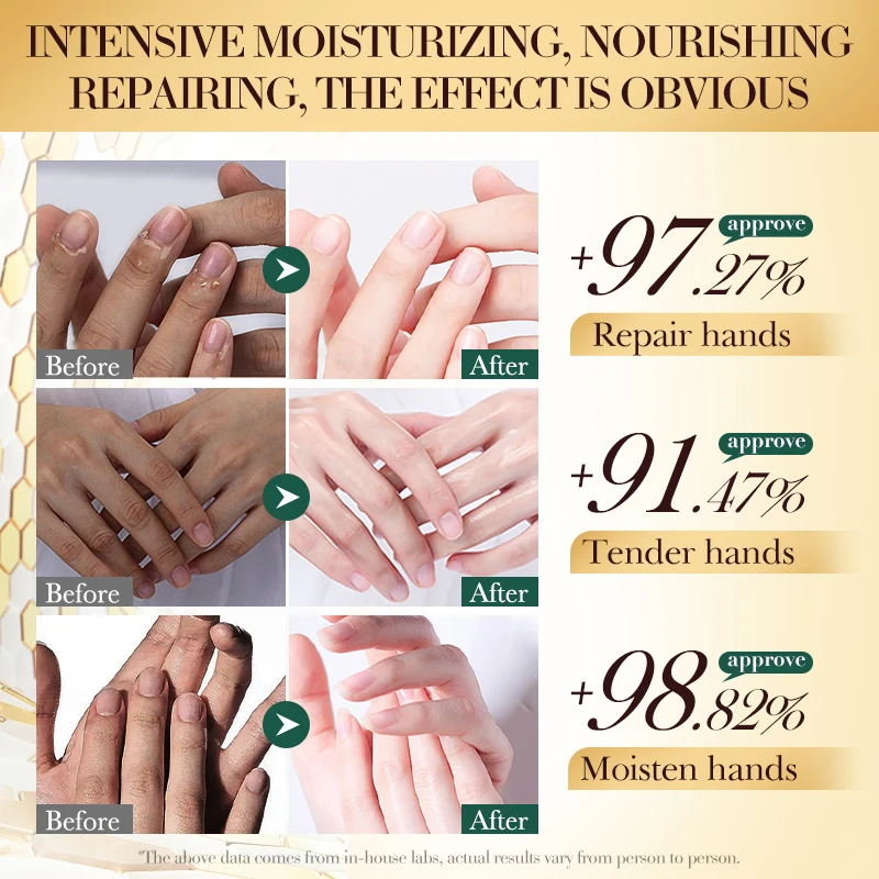BIOAQUA Skin Care Vitamin E Manuka Honey Nourishing Hand Mask Moisturizing Repair Dry Cracked Whitening Hand Beauty Products