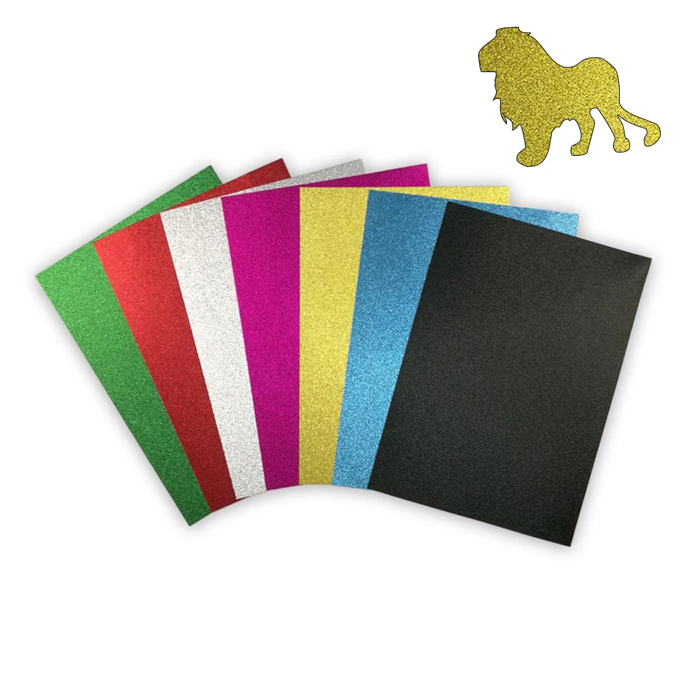 Custom Double Sided Glitter Paper Cardstock for Cricut Scrapbook DIY Crafts Decor Gift Wraps Booklet Covers