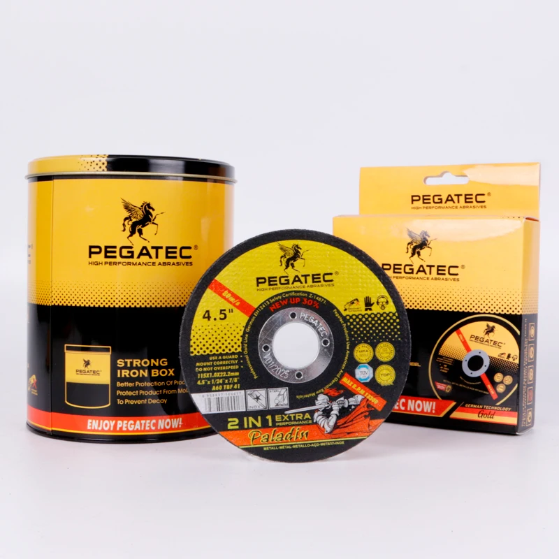 PEGATEC 4.5' 115X1X22MM Stainless Steel Abrasive Resin Hardware Cutting Disc wheel