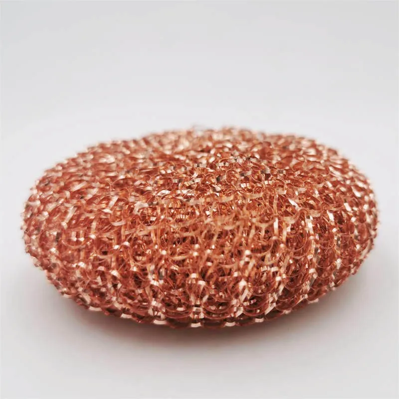 100% copper scrubber copper scouring pad dish sponge