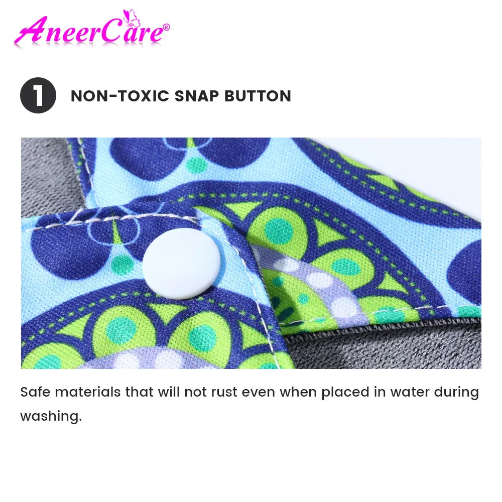 Reusable Cloth Menstrual Pads L M S Size Overnight Use Will Not Leak Support Customization OEM ODM Orders