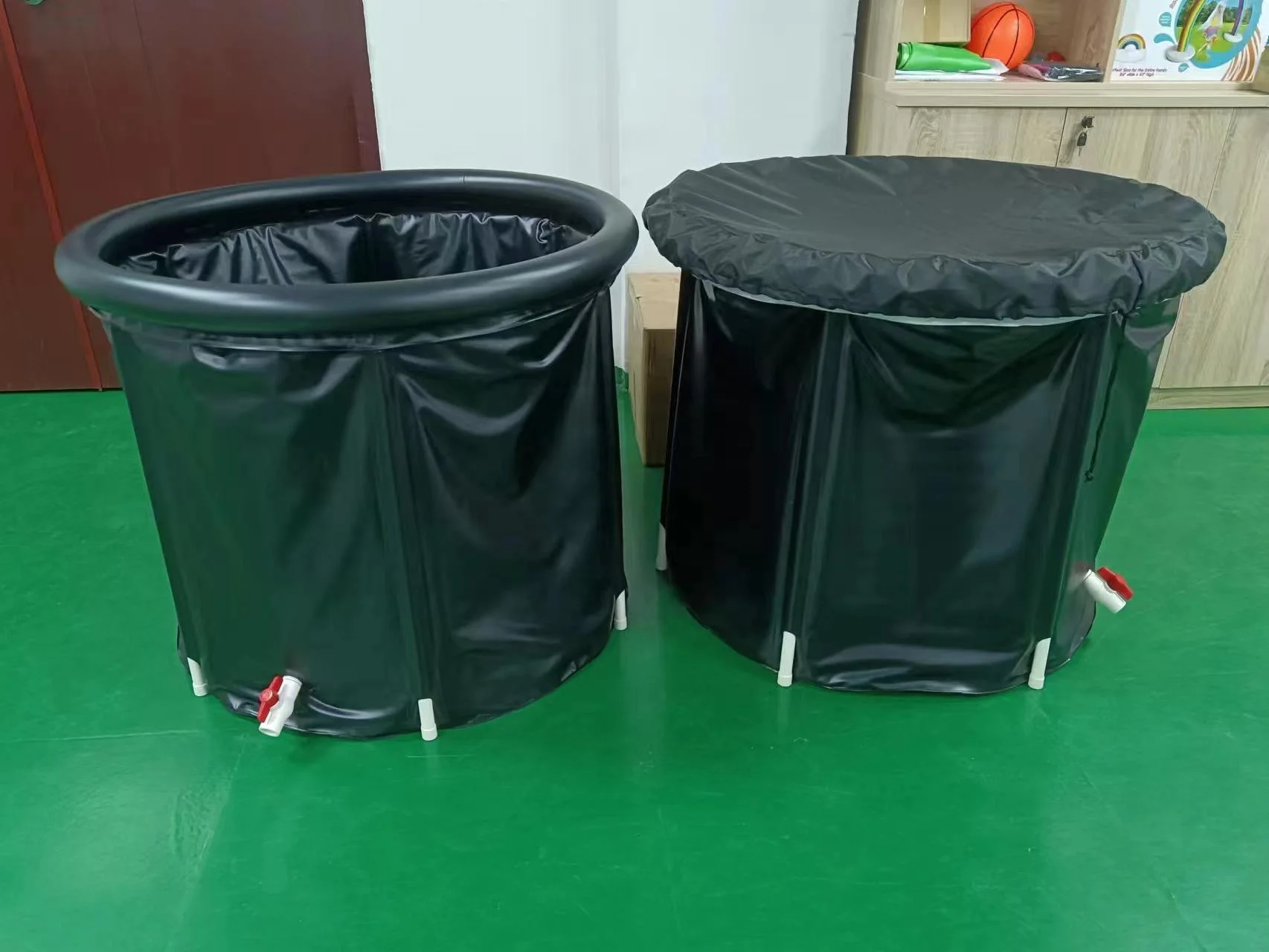 Портативная ванна для взрослых, гидромассажная Ванна с крышкой, складная ПВХ надувная ванна для льда