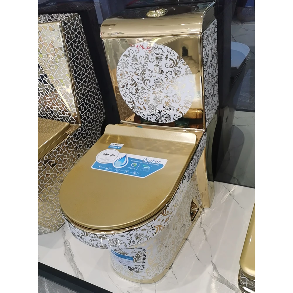 CLASIKAL Gold colors popular comment toilet in factory