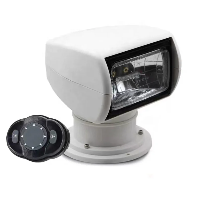 Waterproof Remote Control Halogen 100W 12V 24V Marine Boat Spot Search Light