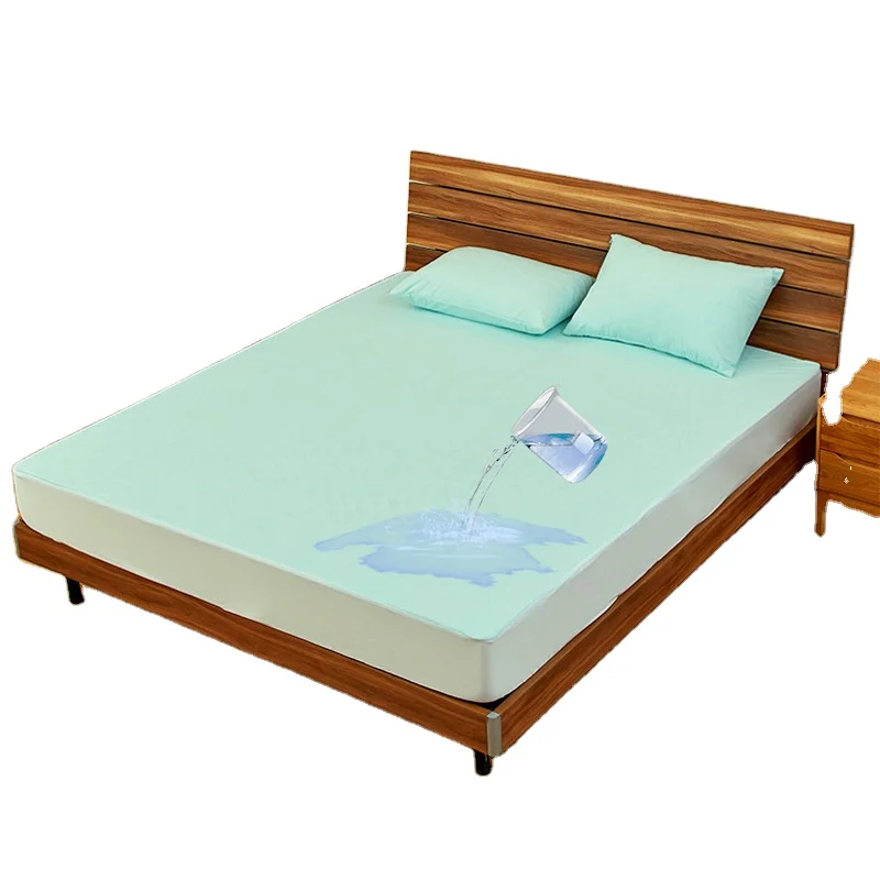 Soft Quilted Fitted Breathable Waterproof Mattress Pad Cover Bed Wetting Noiseless Sheet Mattress Protector