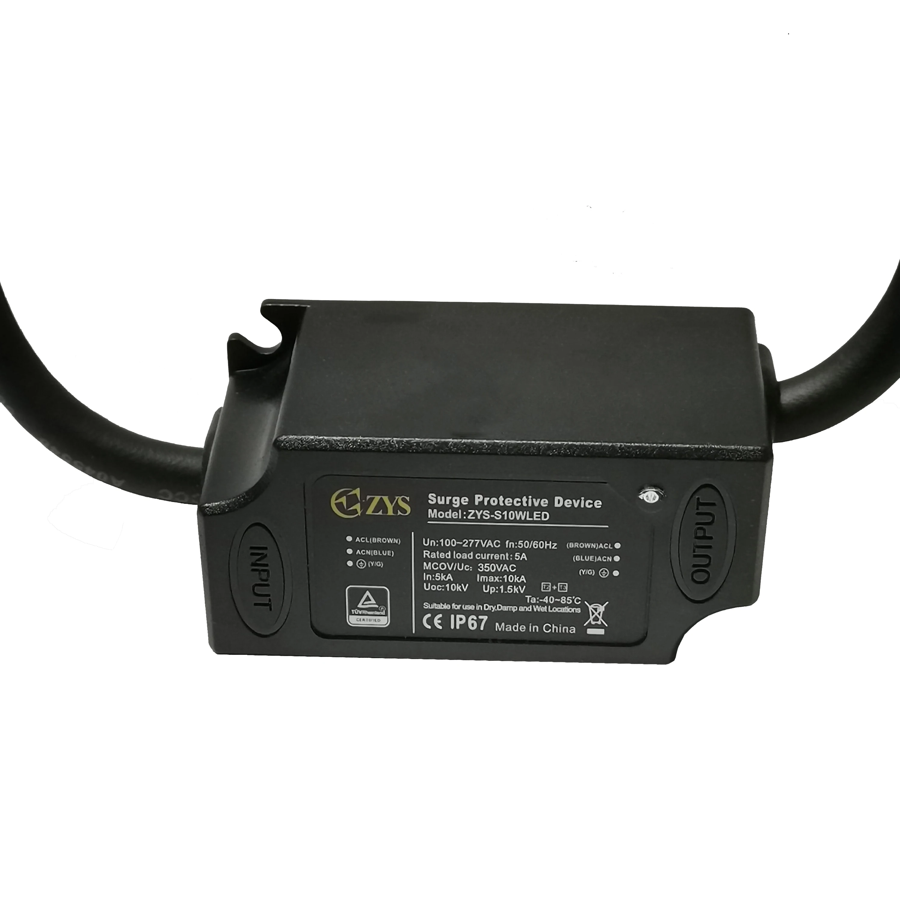 High Quality 5 Years Warranty 10kV 10kA Series Connection LED Lights Street Light SPD IP67 Uc 277V