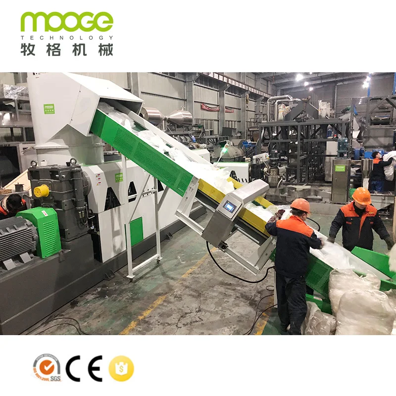 Best Price For PP PE Film Waste Recycled Plastic Granules Pelletizing Making Machine