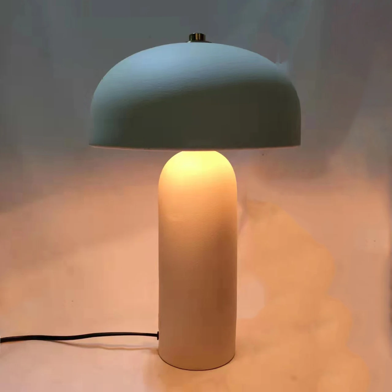 Modern creative simple hotel home mushroom table lamp decorative bed side ceramic table lamp