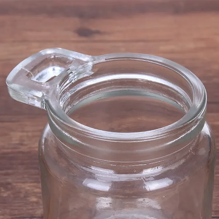 Stocked 250ml Clear Round Bath Salt Glass Bottle Jar With Cork Lid and Spoon