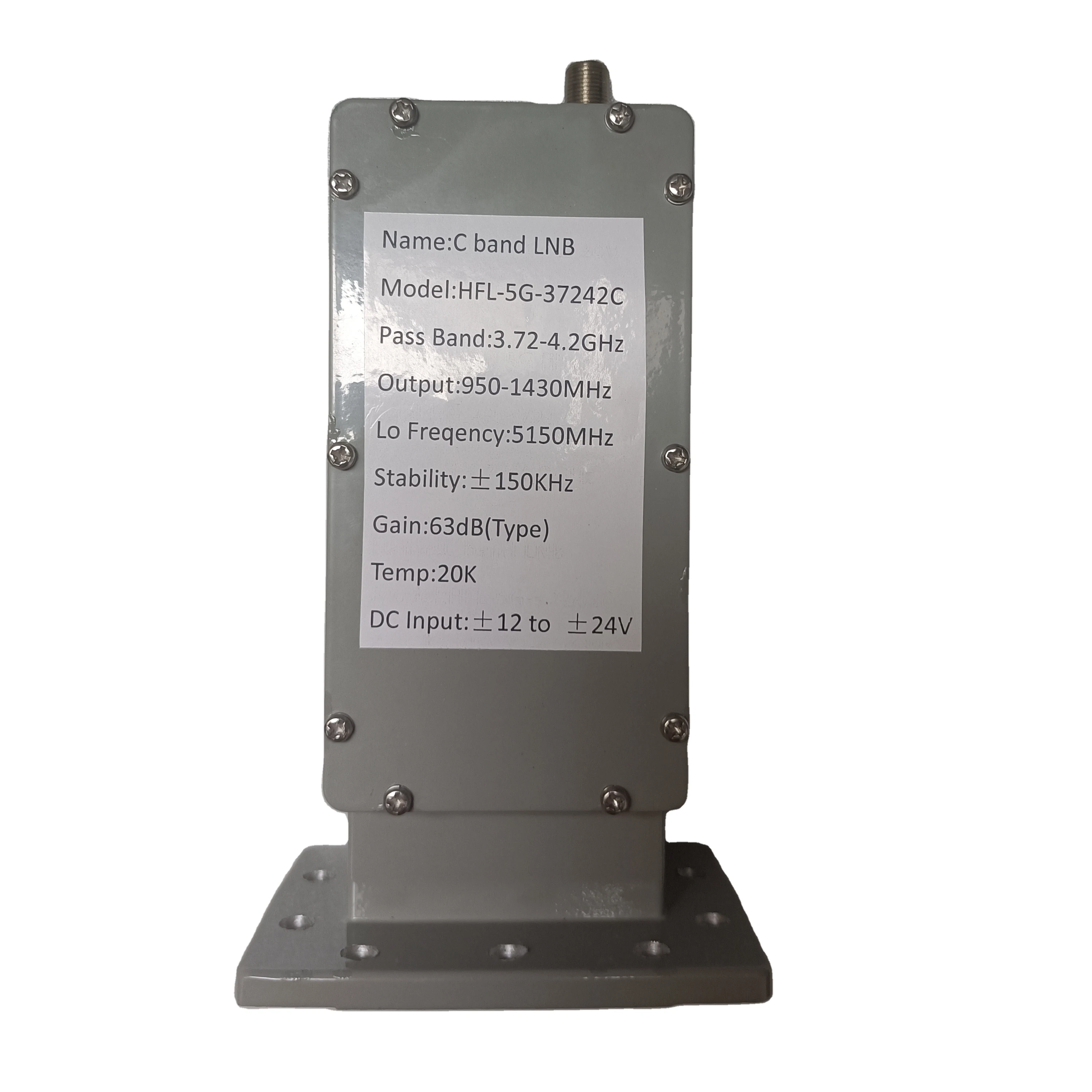 Highfly  Engineering type 5G low loss high gain Waterproof High Definition 3.72-4.2GMHz C BAND LNB