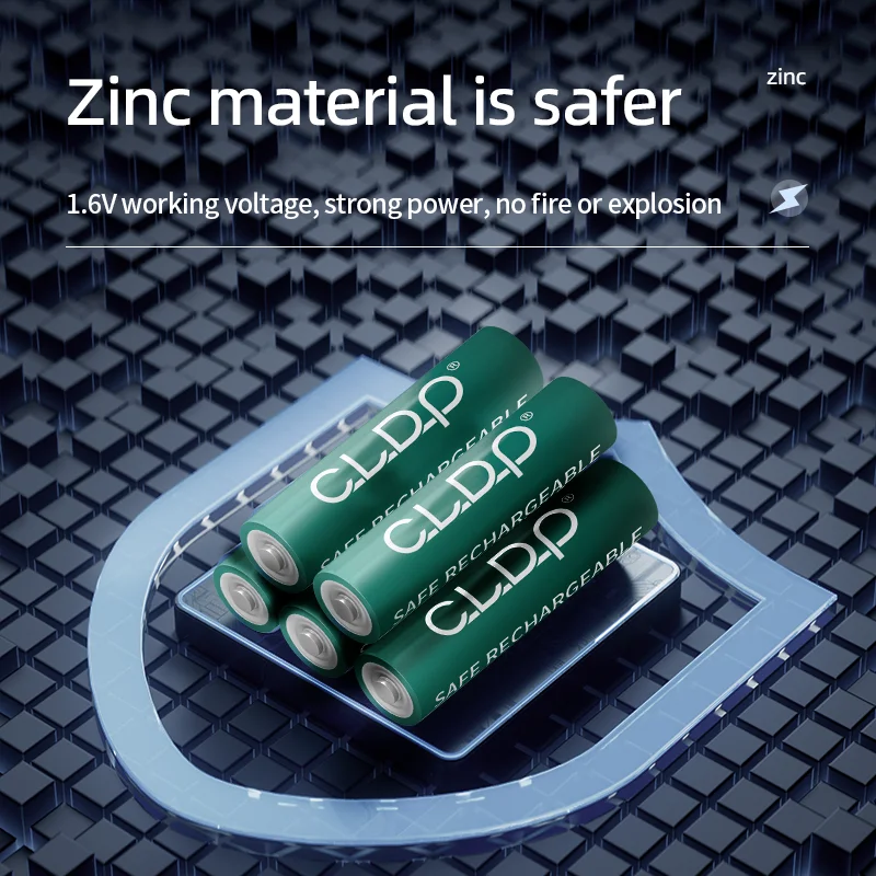 Cheap price CLDP 1.6v 500mWh Zinc-Nickel aaa rechargeable batteries with brand with card packing