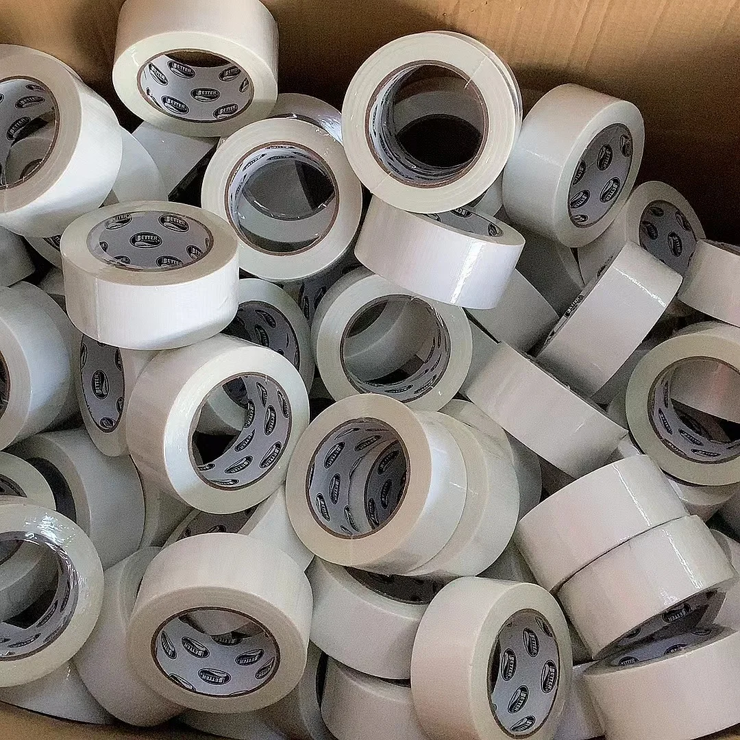 China Wholesale stage White  duck tape 1.88inch 30yd  cloth duct gaffer tape