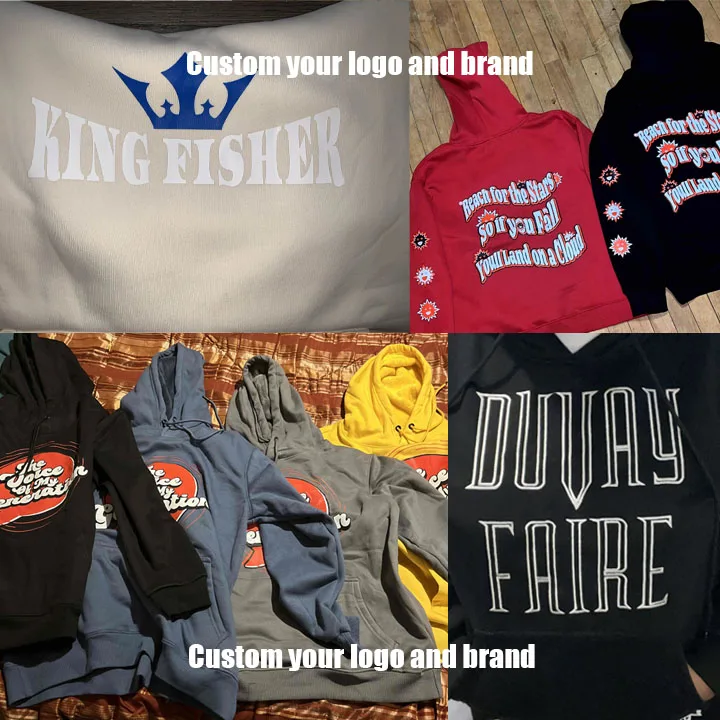 Factory Supplier High Quality Hoodies Sweatshirt Cotton Customized Printing Logo Gym Solid Soft Plain Hoodies For Men